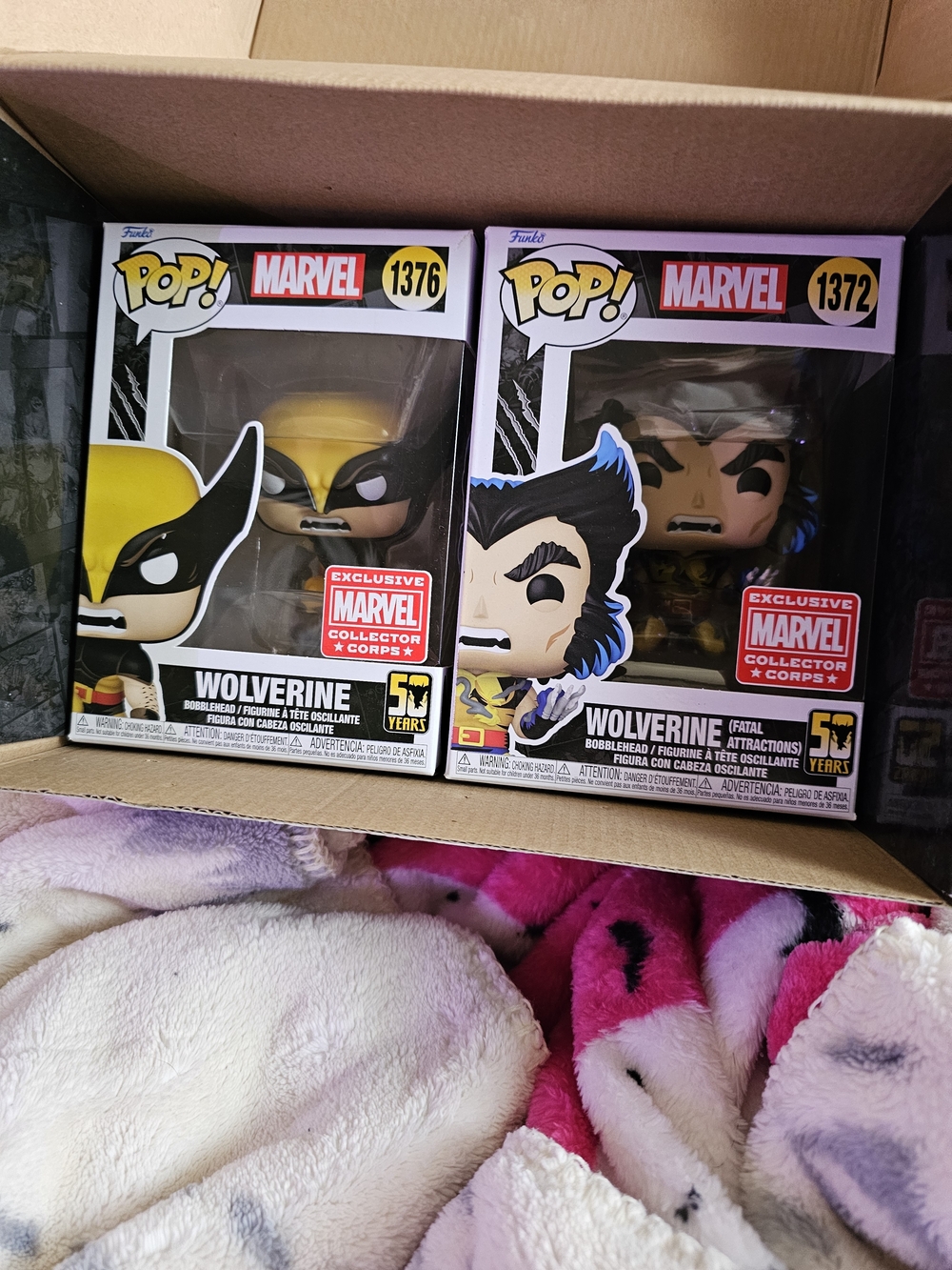 Funko Marvel Wolverine Duo with Yellow and Blue Accents Collectors NWOT